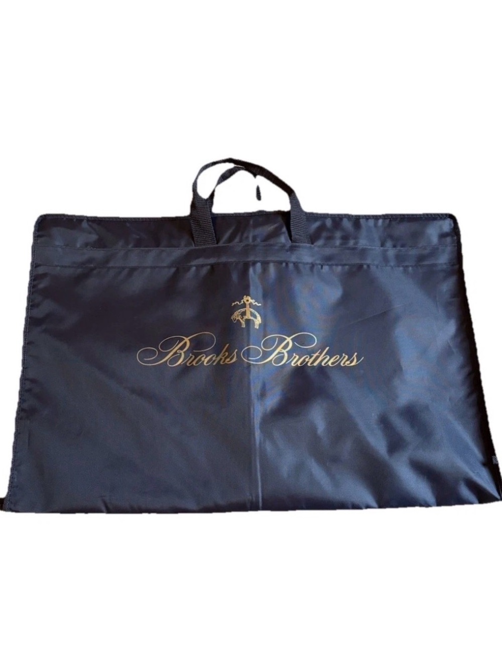 Brooks Brothers Durable Lightweight Navy Blue Packable Garment Dust Bag Classic